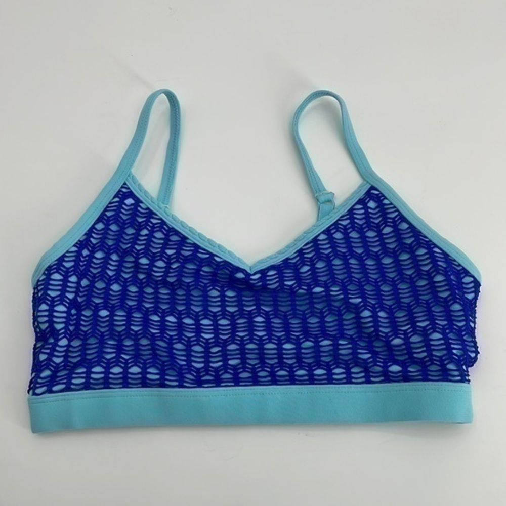 UEC Lorna Jane limited edition blue low impact sports bra size small